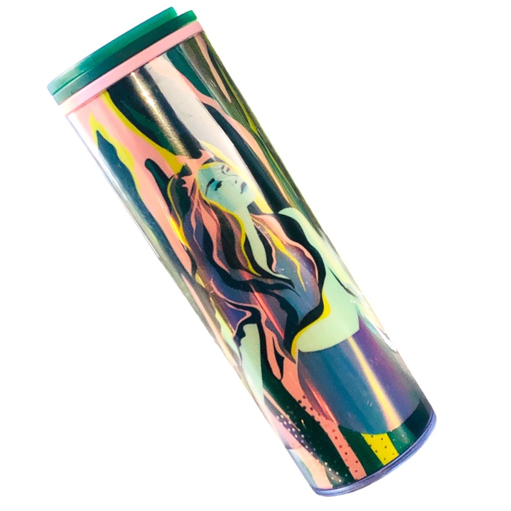 Limited Edition tall Starbucks mermaid cup with lid